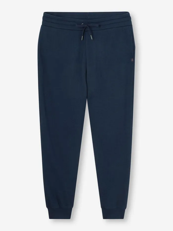 Women Sweatpants Quinn Cotton Modal Stretch Navy Derek Rose Casual Pants