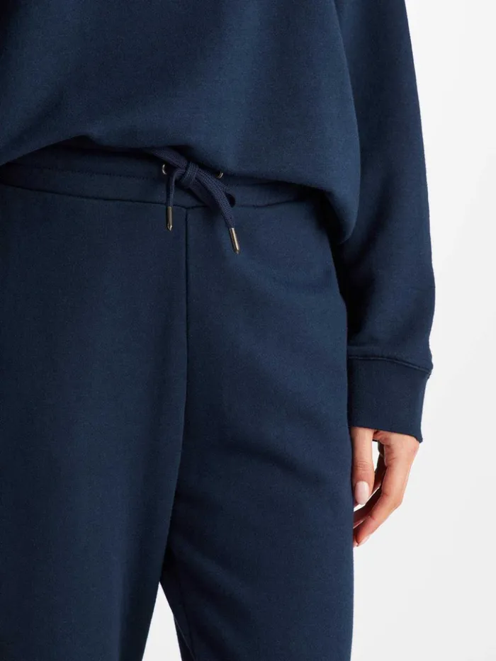 Women Sweatpants Quinn Cotton Modal Stretch Navy Derek Rose Casual Pants