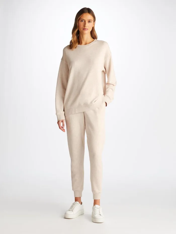 Women Sweatpants Quinn Cotton Modal Stretch Oat Derek Rose Casual Pants