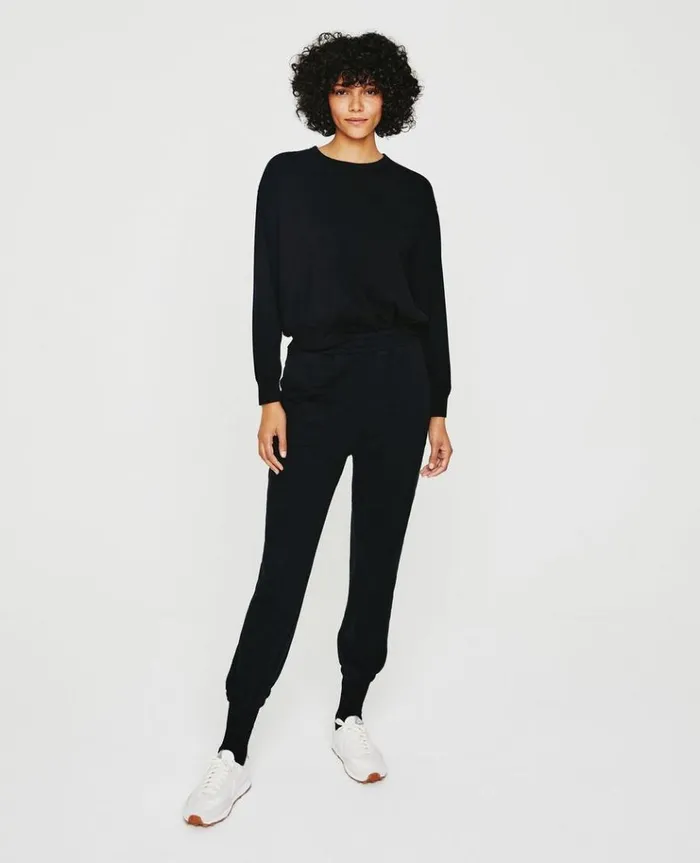 Women Sweatshirts AG Jeans Karter Pullover True Black Women Sweatshirts AG Jeans Karter Pullover True Black