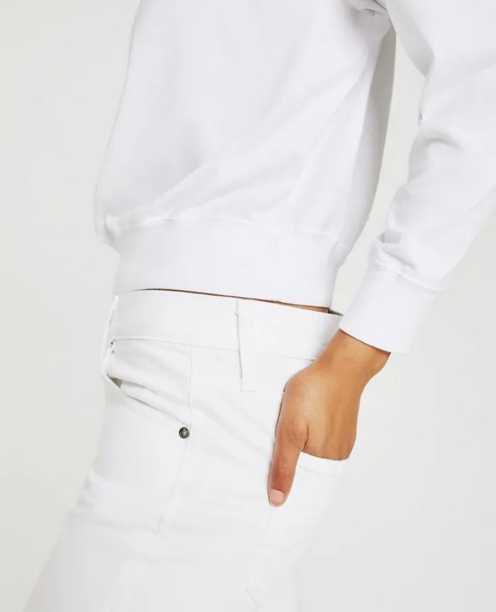 Women Sweatshirts AG Jeans Karter Pullover True White Women Sweatshirts AG Jeans Karter Pullover True White