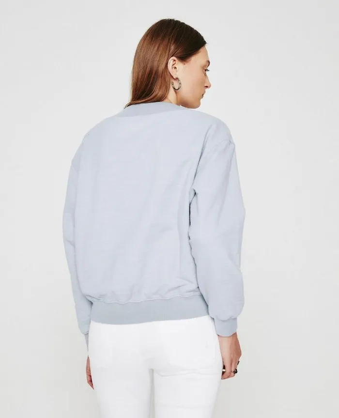 Women Sweatshirts AG Jeans Nova Vee White Sands Women Sweatshirts AG Jeans Nova Vee White Sands