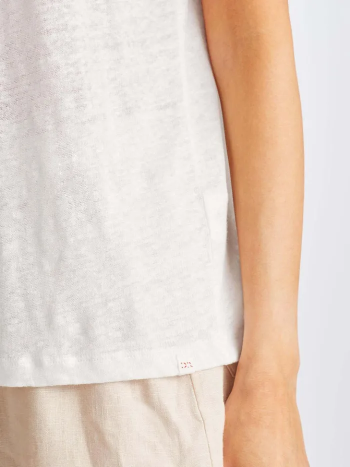 Women TShirt Jordan Linen White Derek Rose Short Sleeve TShirts