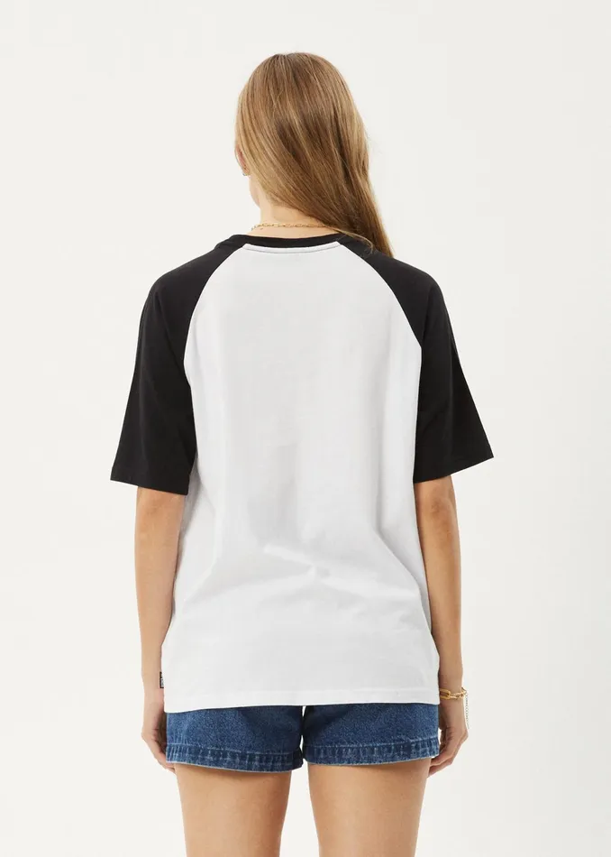 Women TShirts Afends AFENDS Womens Ryan 8211 Oversized Raglan Tee 8211 Black