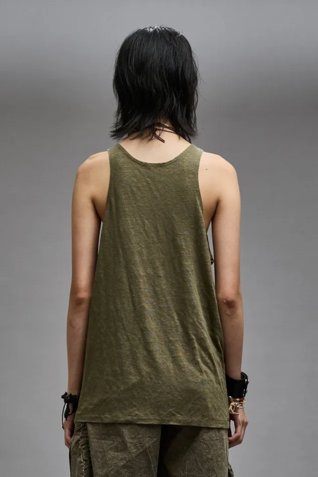 Women TShirts R13 New York Relaxed Tank 8211 Olive