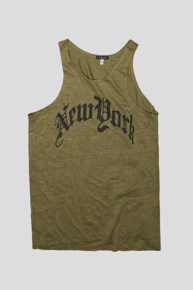 Women TShirts R13 New York Relaxed Tank 8211 Olive