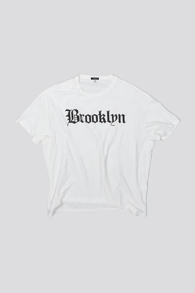 Women TShirts R13 R13 Brooklyn Relaxed T 8211 Ecru
