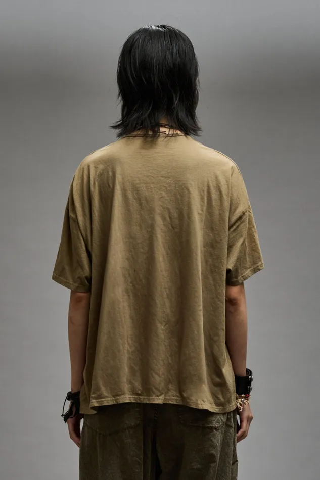 Women TShirts R13 Scoop Neck Relaxed T 8211 Light Olive