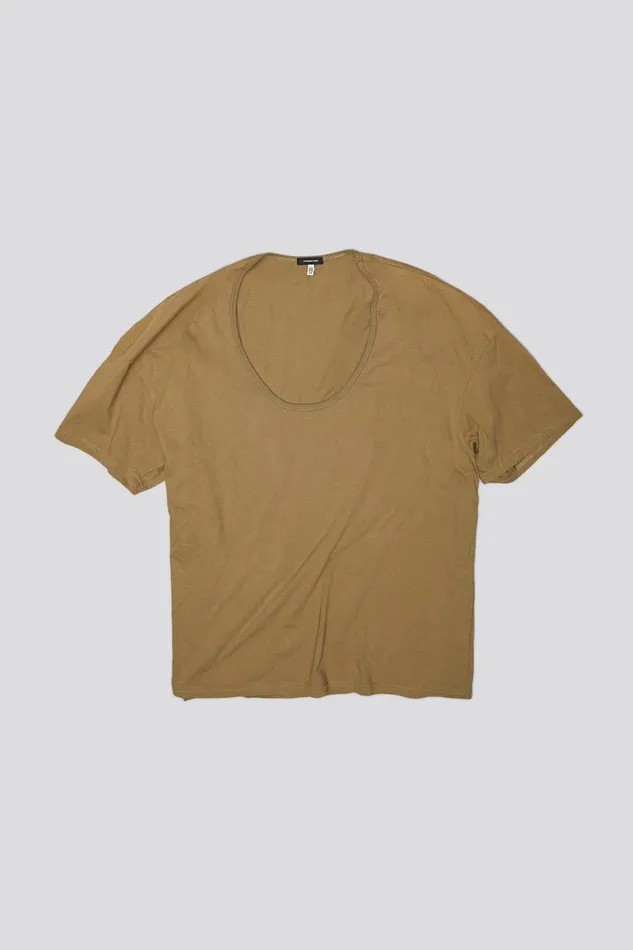 Women TShirts R13 Scoop Neck Relaxed T 8211 Light Olive