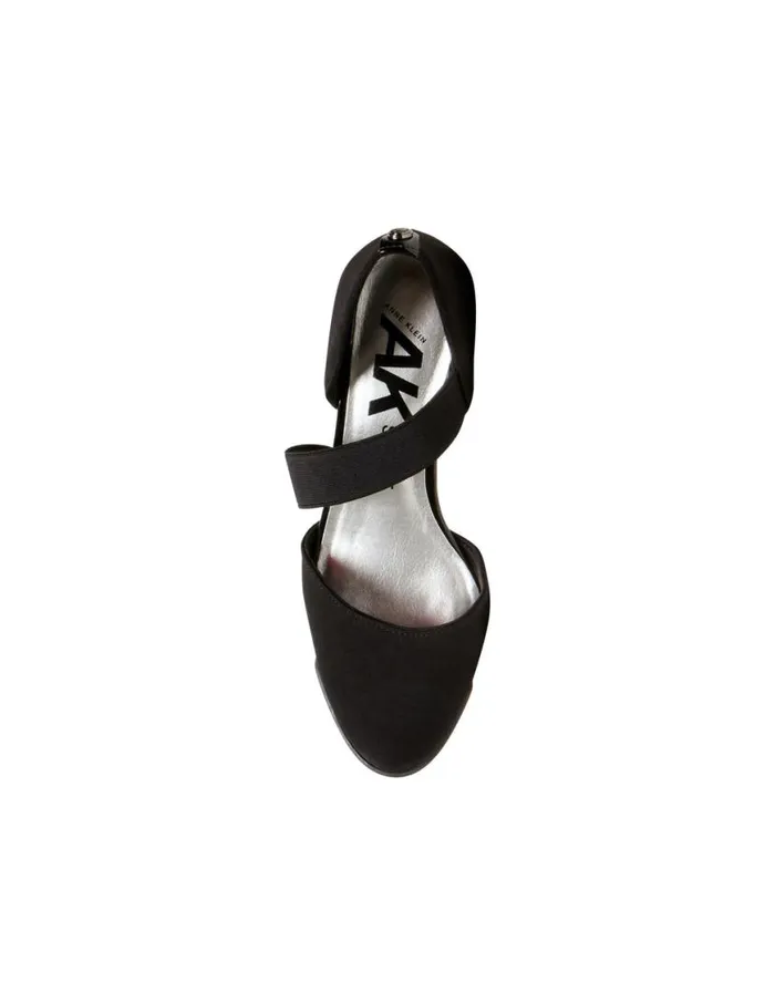 Women Tara Strap D039orsay Wedge Black Multi Fabric Anne Klein Wedges