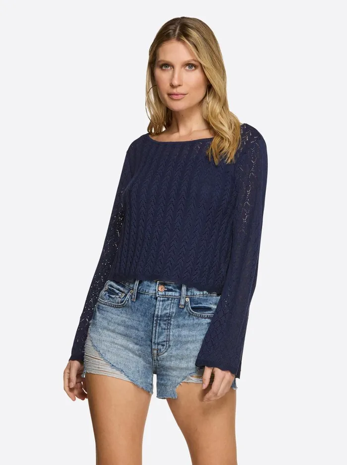 Women Taytum Sweater In Ocean Cavern Jessica Simpson Tops and Tees