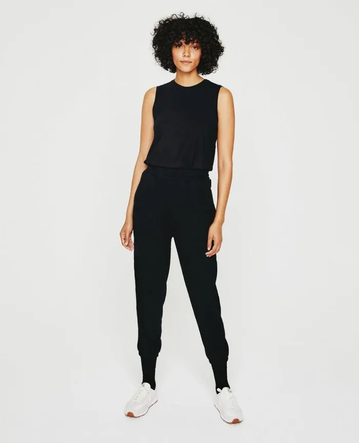 Women Tees and Tanks AG Jeans Jagger Muscle Tank True Black Women Tees and Tanks AG Jeans Jagger Muscle Tank True Black