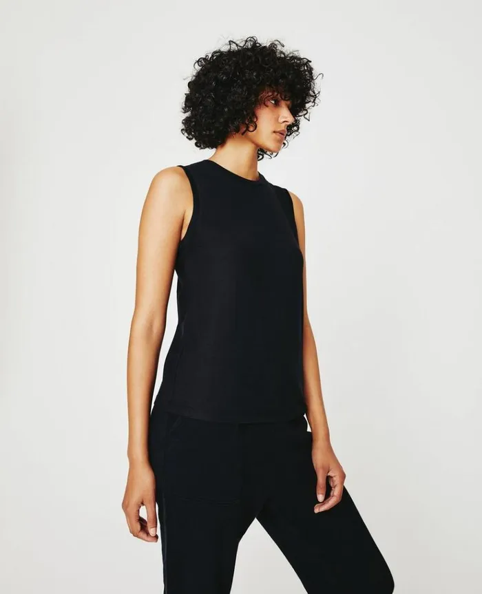 Women Tees and Tanks AG Jeans Jagger Muscle Tank True Black Women Tees and Tanks AG Jeans Jagger Muscle Tank True Black
