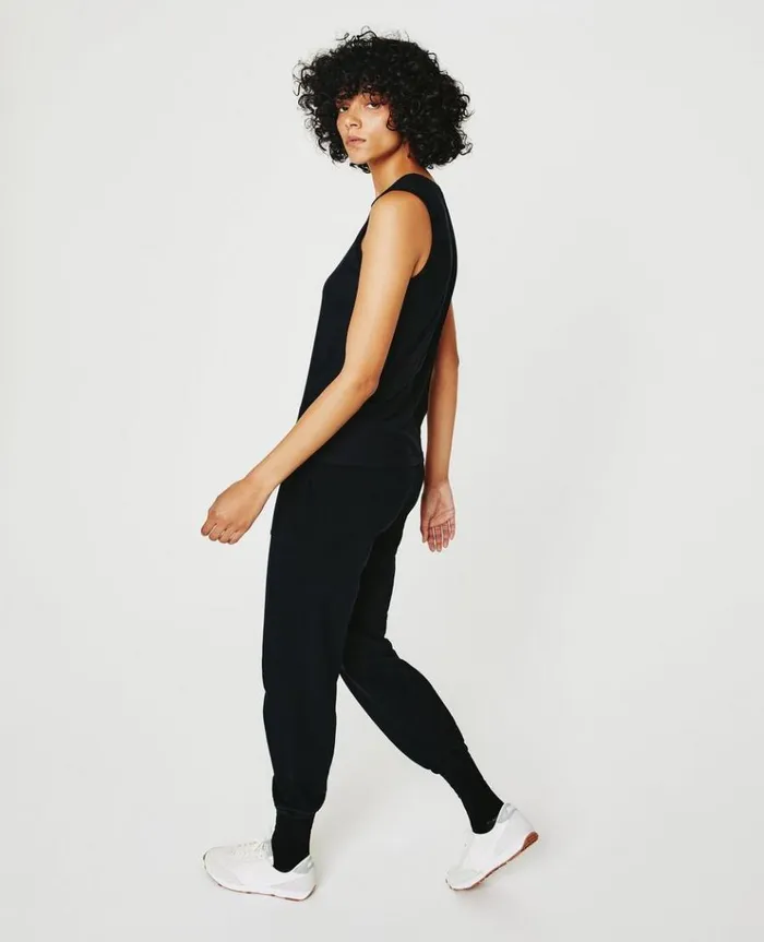 Women Tees and Tanks AG Jeans Jagger Muscle Tank True Black Women Tees and Tanks AG Jeans Jagger Muscle Tank True Black