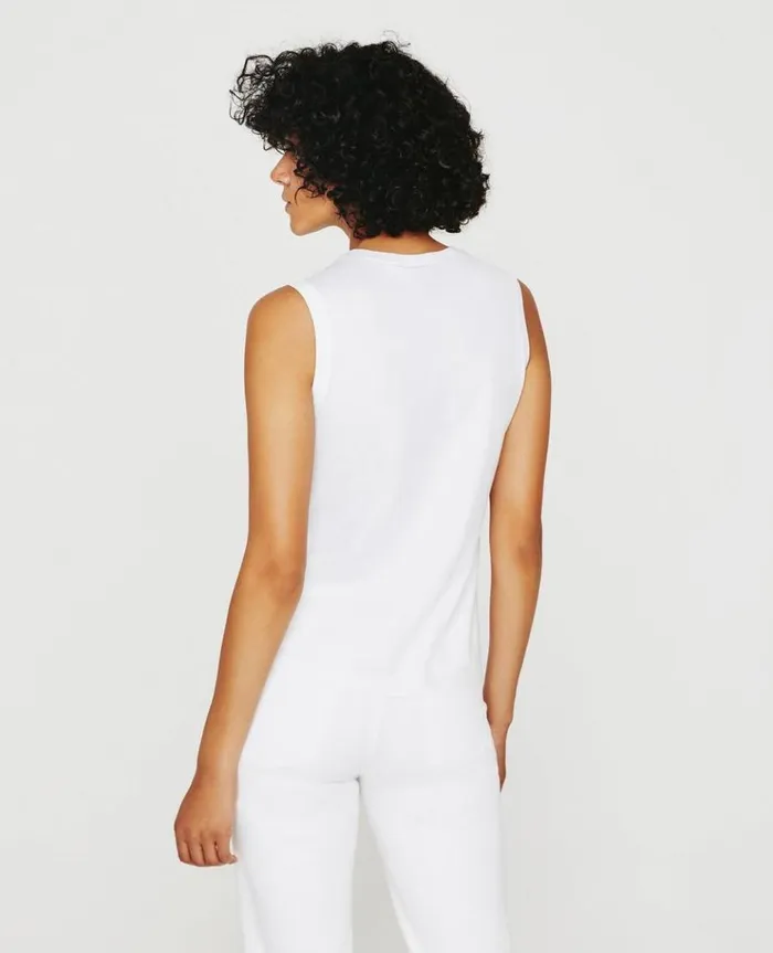 Women Tees and Tanks AG Jeans Jagger Muscle Tank True White Women Tees and Tanks AG Jeans Jagger Muscle Tank True White