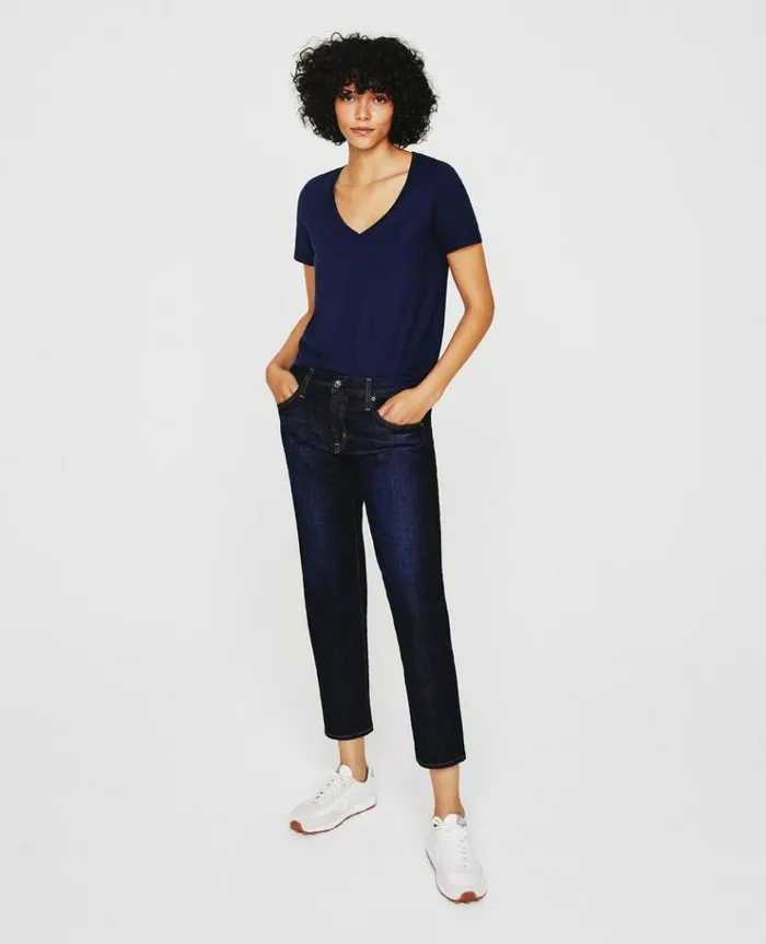 Women Tees and Tanks AG Jeans Jagger Vee Deep Navy Women Tees and Tanks AG Jeans Jagger Vee Deep Navy