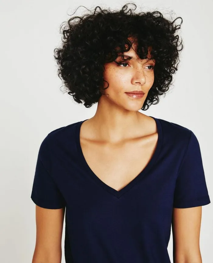 Women Tees and Tanks AG Jeans Jagger Vee Deep Navy Women Tees and Tanks AG Jeans Jagger Vee Deep Navy