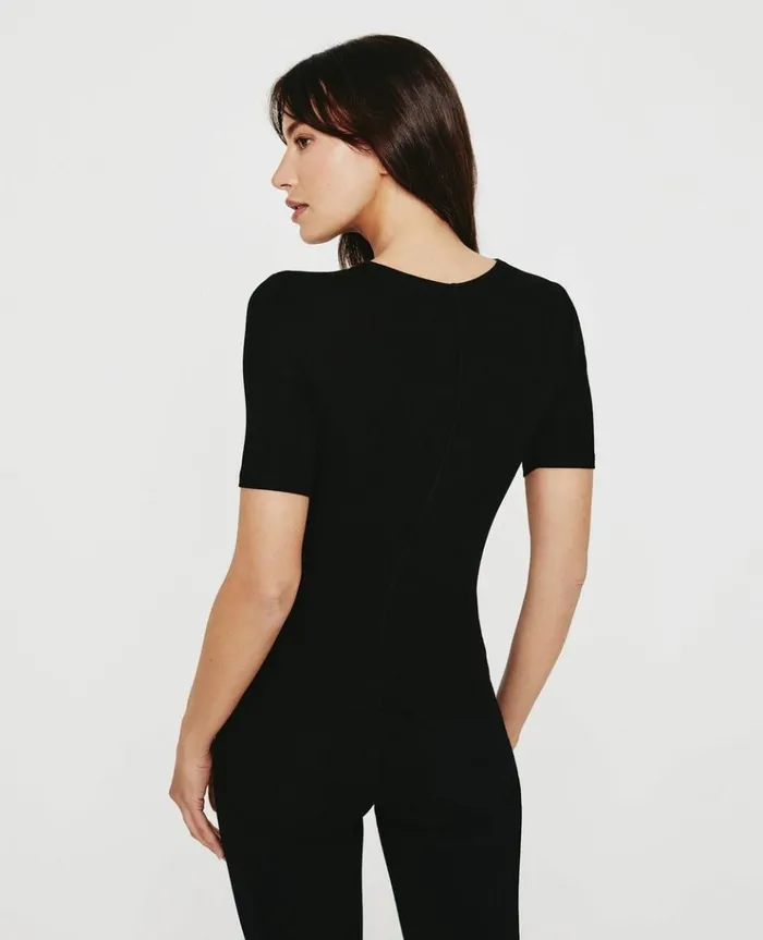 Women Tees and Tanks AG Jeans Jane SS Crew True Black Women Tees and Tanks AG Jeans Jane SS Crew True Black