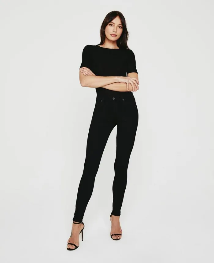 Women Tees and Tanks AG Jeans Jane SS Crew True Black Women Tees and Tanks AG Jeans Jane SS Crew True Black