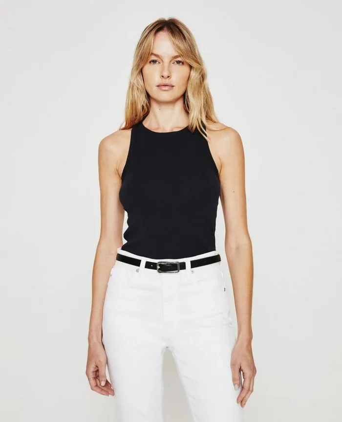 Women Tees and Tanks AG Jeans Olive Tank ExBlack
