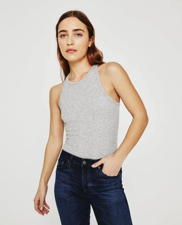 Women Tees and Tanks AG Jeans Orso Tank Heather Grey