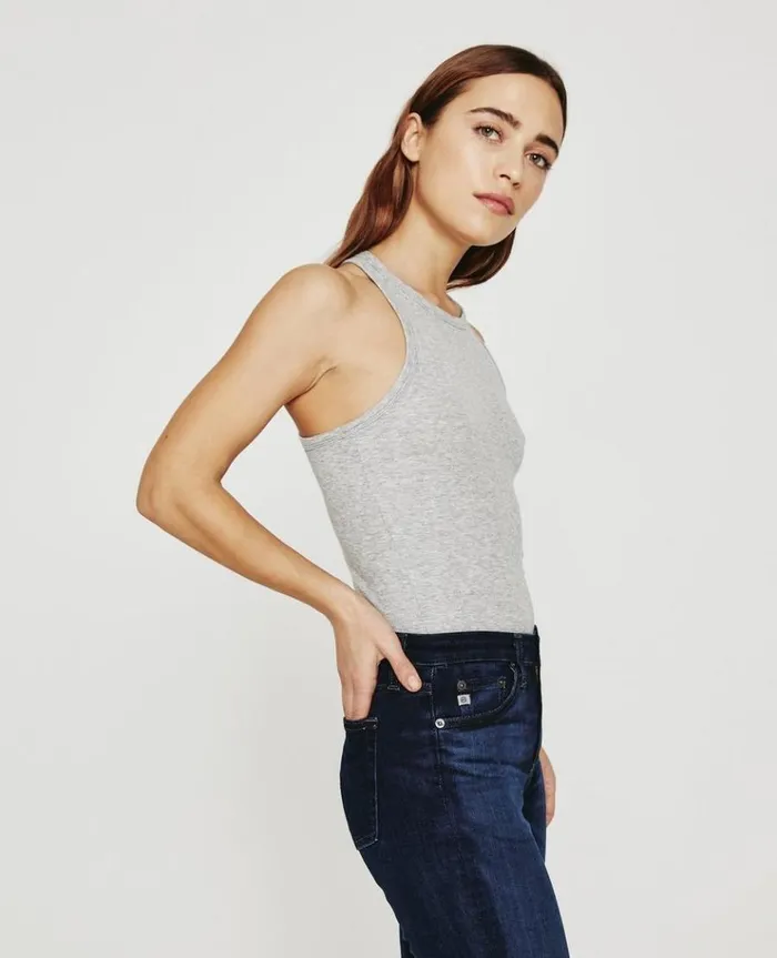Women Tees and Tanks AG Jeans Orso Tank Heather Grey Women Tees and Tanks AG Jeans Orso Tank Heather Grey