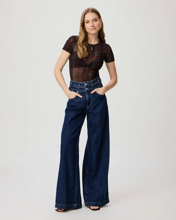 Women Tees and Tanks PAIGE Exclusive Fiora Tee 8211 Navy Multi Women Tees and Tanks PAIGE Exclusive Fiora Tee 8211 Navy Multi