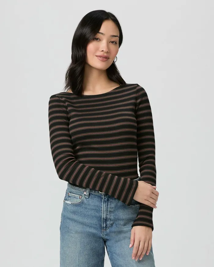 Women Tees and Tanks PAIGE Lucina Top 8211 Black Multi