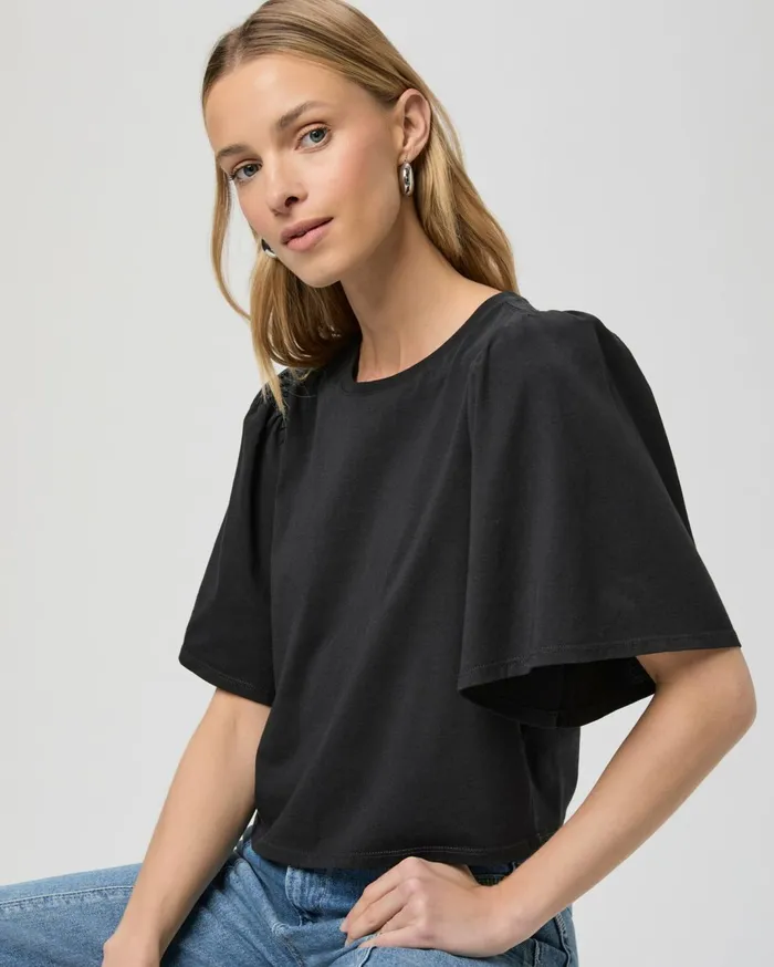 Women Tees and Tanks PAIGE Sigrid Tee 8211 Black