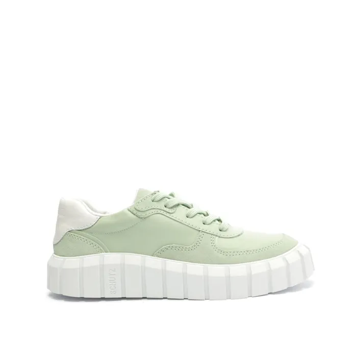 Women Timony Suede Sneaker Sage White Schutz Shoes Sneakers