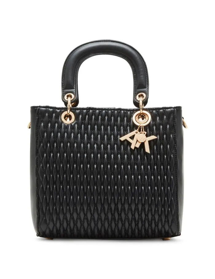 Women Top Handle Satchel Black Anne Klein Crossbody Bags