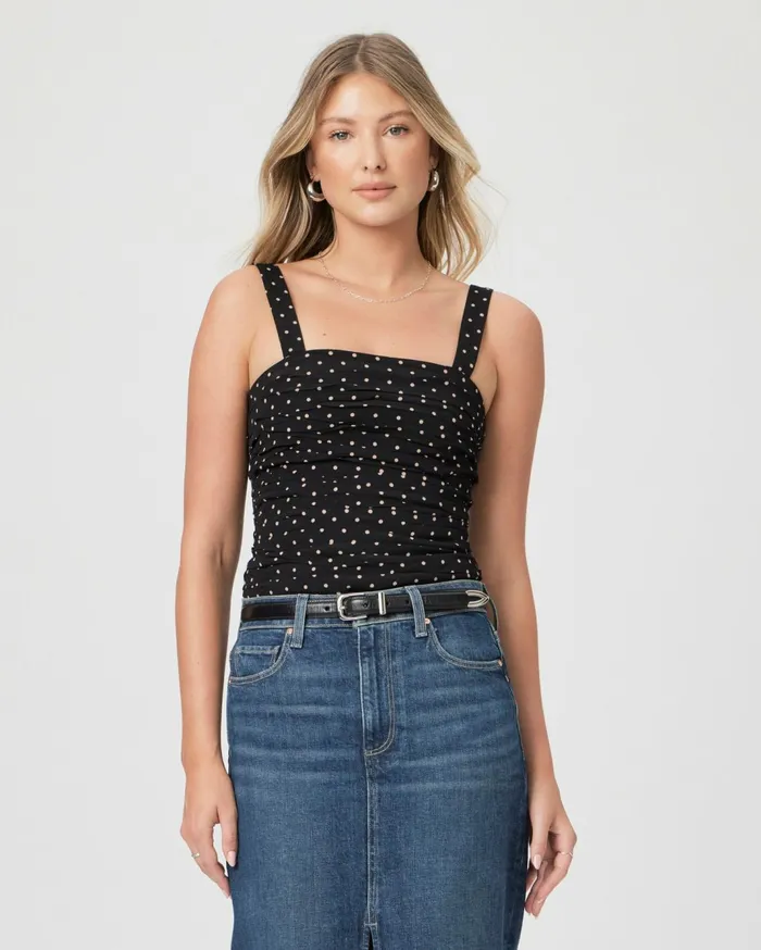 Women Tops and Blouses PAIGE Bergamot Cami 8211 BlackCafe