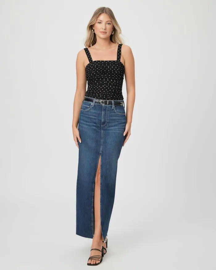 Women Tops and Blouses PAIGE Bergamot Cami 8211 BlackCafe Women Tops and Blouses PAIGE Bergamot Cami 8211 BlackCafe