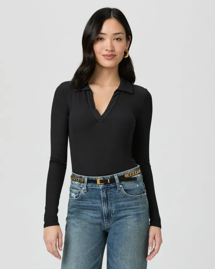 Women Tops and Blouses PAIGE Silene Top 8211 Black