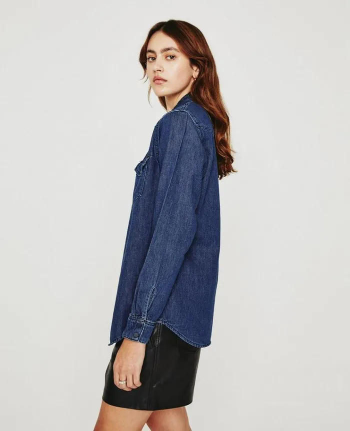 Women Tops and Shirts AG Jeans Dakotah Shirt Nocturnal Women Tops and Shirts AG Jeans Dakotah Shirt Nocturnal