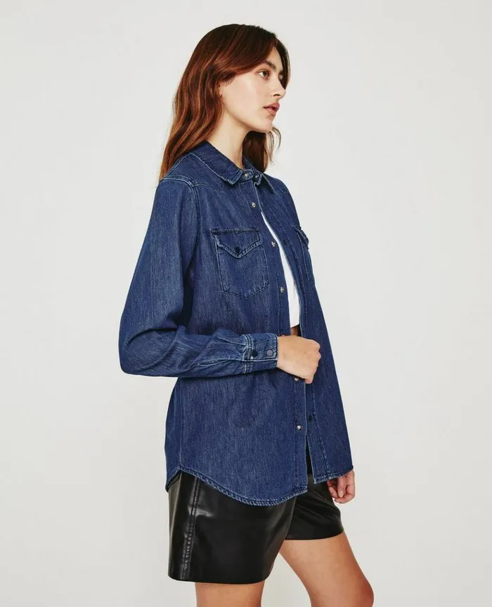 Women Tops and Shirts AG Jeans Dakotah Shirt Nocturnal Women Tops and Shirts AG Jeans Dakotah Shirt Nocturnal
