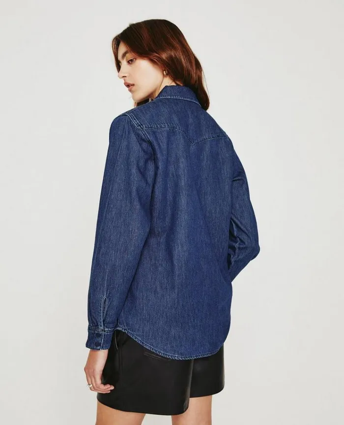 Women Tops and Shirts AG Jeans Dakotah Shirt Nocturnal Women Tops and Shirts AG Jeans Dakotah Shirt Nocturnal