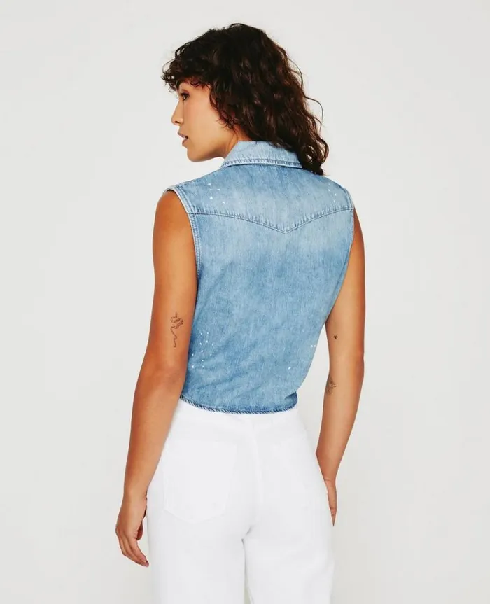 Women Tops and Shirts AG Jeans Dakotah Tie Waverly Drive Women Tops and Shirts AG Jeans Dakotah Tie Waverly Drive
