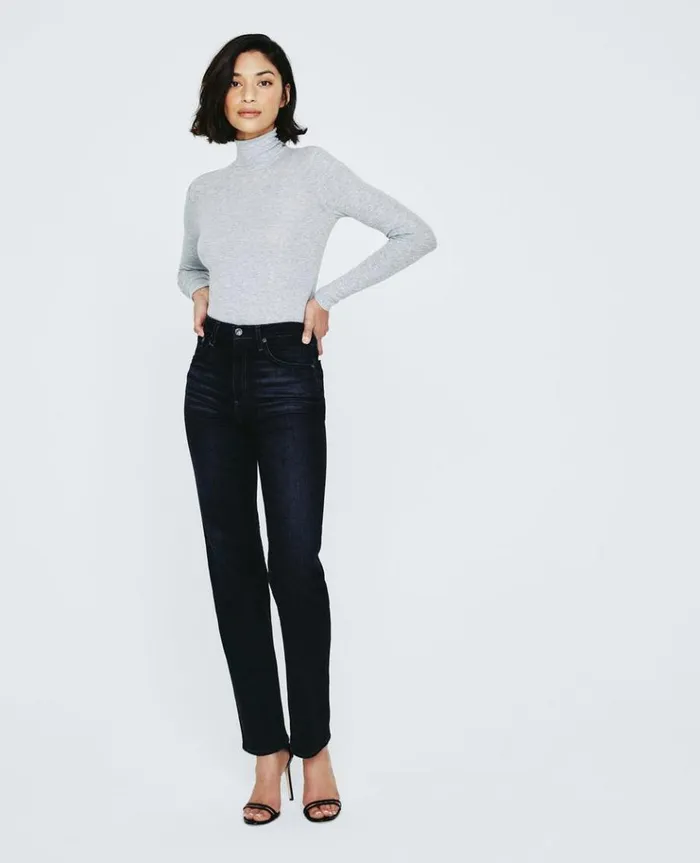 Women Tops and Shirts AG Jeans Edie LS Turtleneck Heather Grey Women Tops and Shirts AG Jeans Edie LS Turtleneck Heather Grey
