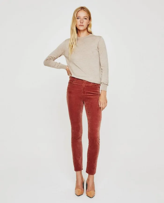 Women Tops and Shirts AG Jeans Zuri Crew Oatmilk Women Tops and Shirts AG Jeans Zuri Crew Oatmilk