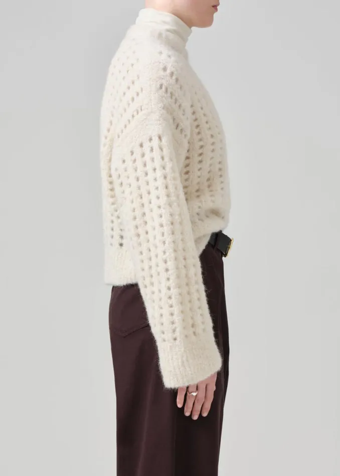 Women Tops Citizens Of Humanity Ailani Crewneck Sweater Cream