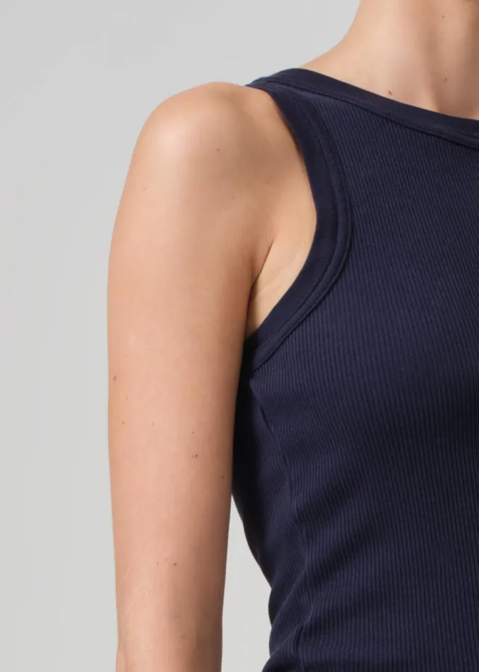 Women Tops Citizens Of Humanity Isabel Rib Tank Navy