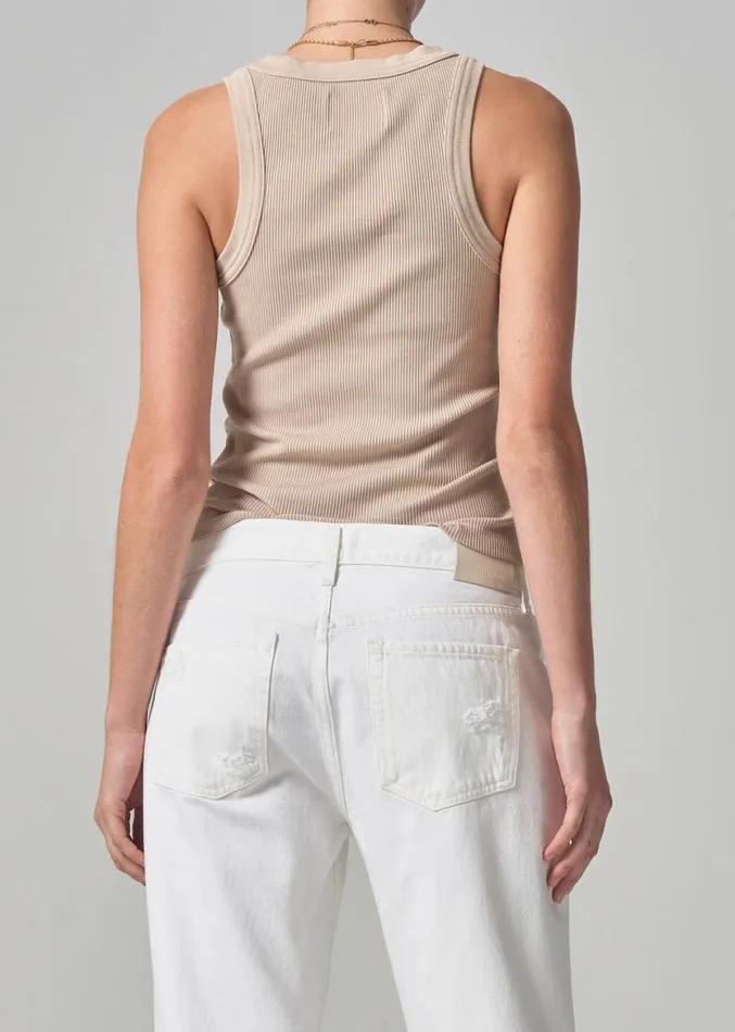 Women Tops Citizens Of Humanity Isabel Rib Tank Taos Sand