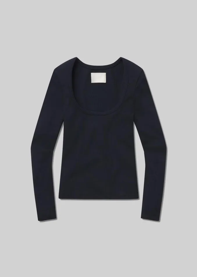 Women Tops Citizens Of Humanity Rumi Scoop Neck Navy