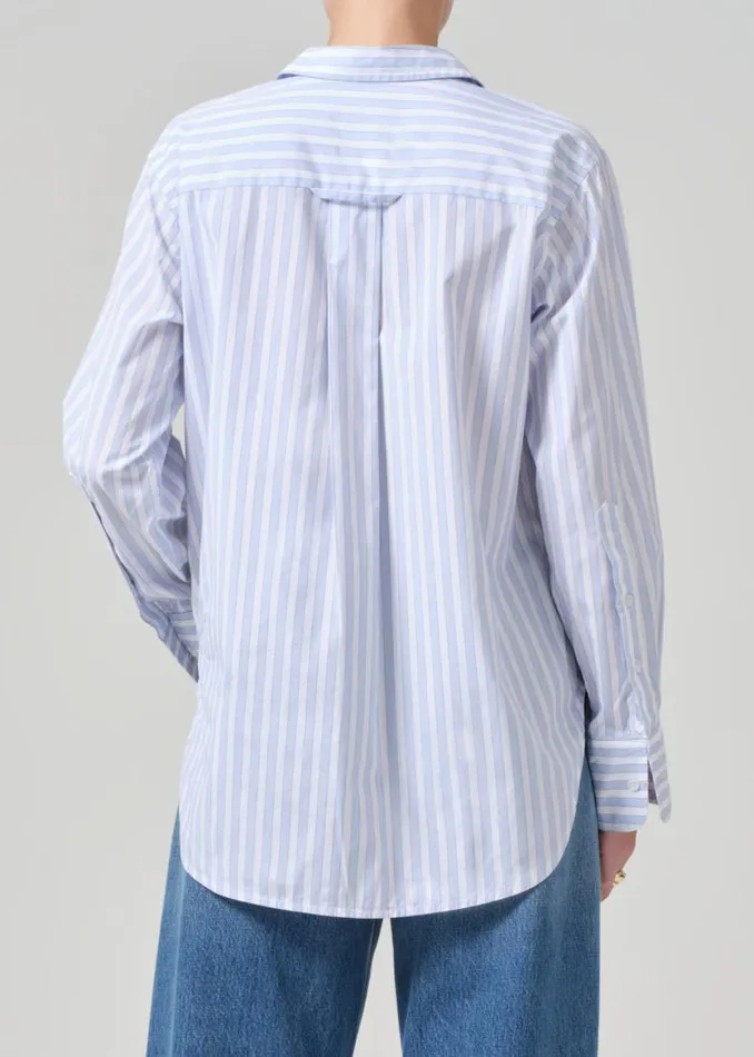 Women Tops Citizens Of Humanity Shay Shirt French Stripe