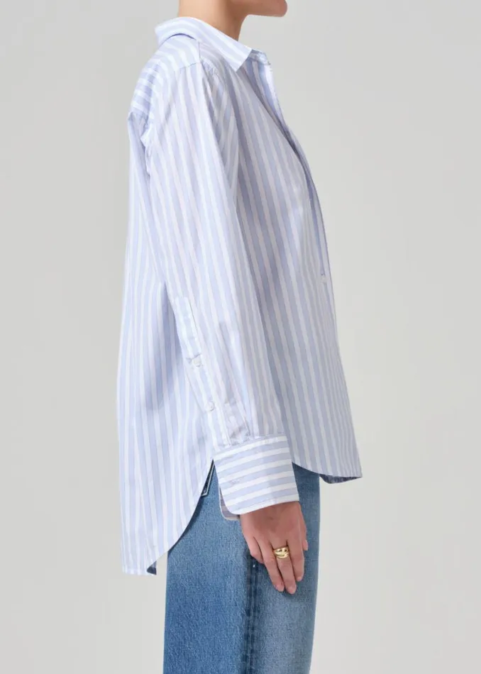 Women Tops Citizens Of Humanity Shay Shirt French Stripe