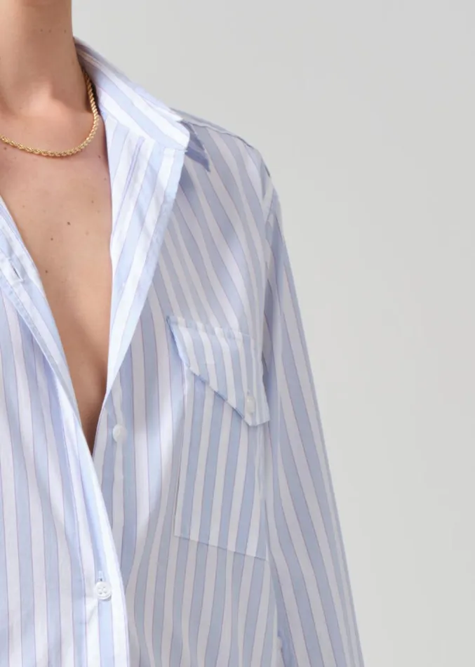 Women Tops Citizens Of Humanity Shay Shirt French Stripe