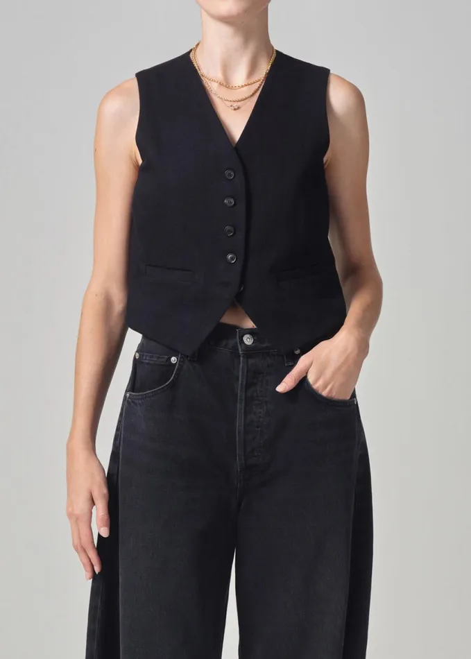 Women Tops Citizens Of Humanity Sierra Vest Black