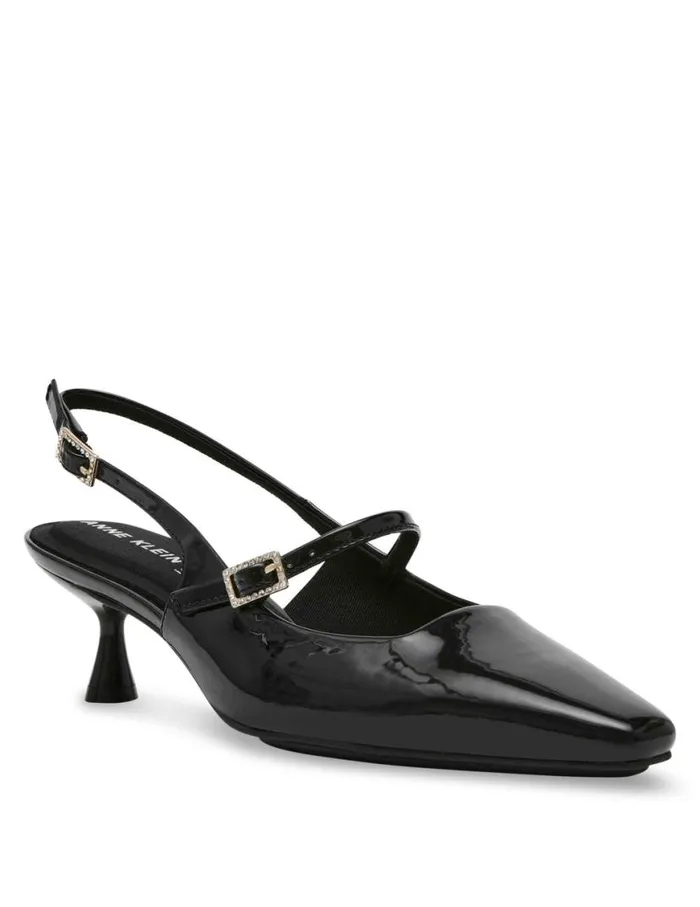 Women Tyra Dress Pump Black Patent Anne Klein Heels