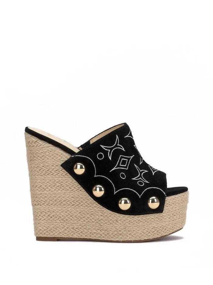 Women Vadim Espadrille Wedge In Black Jessica Simpson Platforms